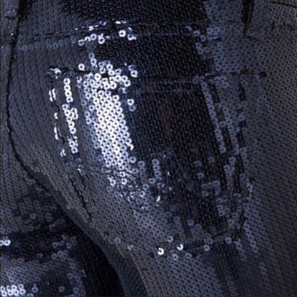 AG Adriano Goldschmeid Navy Sequin Legging Ankle - Picture 3 of 3